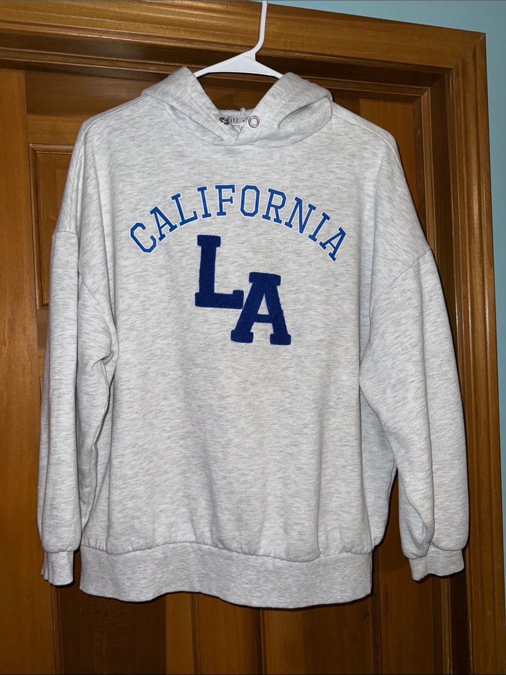 Light Gray California LA Hooded Sweatshirt